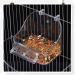 Parrot Bath Box Bird Cage - 1 Piece Parakeet Caged Accessory Supplies Bathing Tub Bath for Most Birdcage Pet Parrot Budgie Parakeet Lovebird Cockatiel Cage Water Shower Transparent - Buy Online on SooperMarket.com