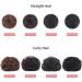 2PCS Mini Claw Fake Buns Hair Donut Chignon Clip in Scrunchies Natural Black - Buy Online on SooperMarket.com