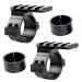IORMAN 2 Pcs Rifle Scope 30mm 25.4mm 1 inch Tactical Light Flashlight Mounts Scope Ring Adaptor with Picatinny Weaver Universal Rail