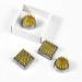 Wazakura Mini Ikebana Kenzan Japanese Flower Holder Set - Made in Japan | Round Square Brass Floral Arranging Pin Frog - 1(24mm) - Buy Online on SooperMarket.com