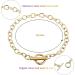 24 Piece Bracelet Chains with Toggle Clasp - DIY Jewelry Making Supplies in Gold, Silver, and Rose Gold - Buy Online on SooperMarket.com
