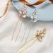 Easedaily Crystal Bride Wedding Hair Pins - Silver Rhinestone Bridal Hair Pieces (Pack of 3) - Buy Online on SooperMarket.com