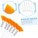 Baluue 12 Pcs Beauty Mask Brush Makeup Brushes Mask Applicator Brushes for Facials Fan Artificial Fiber 15x4cmx2pcs Yellowx2pcs - Buy Online on SooperMarket.com