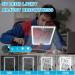 5X Rechargeable Hands-Free Magnifying Glass for Reading with 50 Ultra-Bright LEDs Light Full Page Magnifier for Neck Wear with 10X Foldable Handheld Magnifying Glass for Low Vision Person(Black) - Buy Online on SooperMarket.com