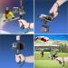 2in1 Ergonomic Portable Action Camera+Smartphone Hand Grip Stabilizer Combo for Vlogging - GoPro & iPhone Holder Kit with Mic+Light Adapter for YouTube & TikTok - Buy Online on SooperMarket.com
