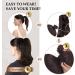 Sofeiyan 13 Long Curly Ponytail Extension | Natural Synthetic Hairpiece Light Ash Brown & Bleach Blonde - Buy Online on SooperMarket.com
