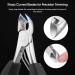 opove X5 Silver Podiatrist Toenail Clippers for Ingrown or Thick Nails - Precision Diabetic Pedicure Tool for Men - Buy Online on SooperMarket.com