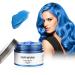 Temporary Hair Color Wax 4.23 oz-Instant Hairstyle Cream Hair Pomades Hairstyle Wax for Party Cosplay Easy Cleaning(1 Blue) Blue 1