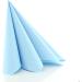Prime Guest Light Blue Napkin - Premium Airlaid Fabric for Weddings & Celebrations | 50 Pack 40x40 cm Fold - Buy Online on SooperMarket.com