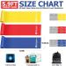 Non-Latex Resistance Bands Set for Physical Therapy, Yoga, Pilates - 4.9FT Yellow Red Blue - Set of 3 Elastic Bands for Home Workouts - Buy Online on SooperMarket.com