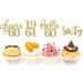 24 Pcs Glitter 60th Birthday Cupcake Toppers for Celebrating Sixty Years Old Birthday Party Decorations (Gold) - Buy Online on SooperMarket.com
