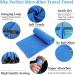 Sfee 2 Pack Microfiber Travel Towel Set - Quick Dry, Super Absorbent, Lightweight - Perfect for Beach, Gym, Hiking, Pool - XL Dark Blue Towels 72x32 + 24x15 - Buy Online on SooperMarket.com