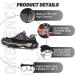 OKSTENCK Ice Cleats Traction Snow Grips with 23 Stainless Steel Spikes - Medium Size for Men, Women, and Kids - Anti-Slip Protection for Hiking, Walking, Climbing, Fishing - Buy Online on SooperMarket.com