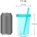 Youngever 7 Sets Plastic Kids Cups with Lids and Straws - Reusable Toddler Cups in Assorted Colors - Buy Online on SooperMarket.com
