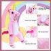 Doladola Baby Unicorn Romper | Flannel Animal Hooded Jumpsuit for Toddler | 18-24 Months | Pink - Buy Online on SooperMarket.com
