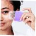 Beauty Face Ice Tray & Icing Roller - Silicone Face Massage Tool for Radiant Skin - 13x6.5x5.5CM - Violet - Buy Online on SooperMarket.com