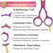 Professional Purple Dragon Hair Scissors Set - 5.5 Inch Iridescent Hairdressing Shears for Men & Women | Sharp Barber Tools for Beginners - Buy Online on SooperMarket.com