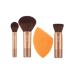 Real Techniques Sleigh The Night Mini Brush + Sponge 4 Piece Holiday Gift Set Sleigh the Night 4 Piece Set