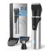 Intimate razor man with nose hair trimmer 2-in-1 painless rechargeable body razor men for legs chest armpit armpit nose and ears 2 sensitive combs waterproof travel lock silver-4 accessories