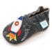 Dotty Fish Soft Leather Baby Shoes. Toddler Shoes for Boys. Non-Slip Suede Soles. 0-6 Months - 4-5 Years 6-12 Months Space Rocket