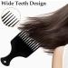 Sularpek 2 Pcs Afro Hair Comb Black Plastic Afro Hair Comb Hair Hair Pick Comb Smooth & Sturdy Wide Tooth Plastic Afro Pick for Detangling And Styling Curly Wavy Frizzy And Afro Hair - Buy Online on SooperMarket.com
