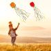 YSBER 2 Pack Large Octopus Kites - 3.8ftx2.3ft 3D Mollusc Octopus Kite with 157 Inch Colorful Tail - Easy Flyer Kite for Children and Adults - Outdoor Beach Park Kite in Red+Orange - Buy Online on SooperMarket.com