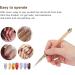 Manicure Liner Pen Nail Rhinestone Picker Dotting Pen Nail Art DIY Decoration Tool for Household Nail Shop (Orange stripes (middle pull cord)) - Buy Online on SooperMarket.com