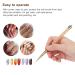 NAGEN Pointer Pen & Nail Strass Picker Tool for DIY Nail Art Orange Stripes (Train Wire) - International Shipping Available - Buy Online on SooperMarket.com