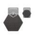 Tooletries - The Ultimate Scrubber Set - with 2X Scrubbers & Holders - Silicone Toiletry Organizer, Shower & Bathroom Accessory - Features Silicone-Grip Technology, Removable & Reusable - Grey