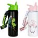18oz Unicorn Water Bottle - Leak Proof, 36 Hours Cold, Dishwasher Safe, Wide Mouth, Insulated Stainless Steel - Perfect Straw Bottle for Girls at School - Buy Online on SooperMarket.com