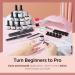 Modelones Gel Nail Kit - 28 Colors Nude Brown Pink Red Soak Off Gel Polish Set with Lamp Starter Kit | No Wipe Base & Top Coat | DIY Nail Curing Gift for Women - Buy Online on SooperMarket.com
