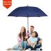 BARAIDA 62 Inch Golf Umbrella - Oversize Double Canopy Vented Windproof Waterproof Umbrella in Navy Blue - Automatic Open for Men, Women, and Family - Buy Online on SooperMarket.com