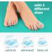 Welnove Hammer Toe Corrector: Toe Straightener - Bunion Corrector & Broken Toe 3 Different Size for Women and Men 6PCS Blue - Buy Online on SooperMarket.com