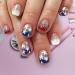 Teksome Independence Day Press On Nail Stars And Stripes Designs False Nails 4th Of July Cute Nails Stick On Nails Stars And Stripes Patriotic - Buy Online on SooperMarket.com