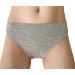 Womens Medium Grey Melange Thermal Panties Briefs - Moisture Wicking Merino Wool Silk - Buy Online on SooperMarket.com