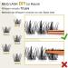 DIY Individual Eyelash Extensions - 72 PCs B&Q Fluffy Wispy Eyelashes for Beginners - Reusable D-10mm - Buy Online on SooperMarket.com