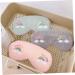 Rainbow Eye Mask Scrunchies Set - 4pcs Hair Ties with Bows and Teeth, Wired Head Wraps for Girls - Buy Online on SooperMarket.com