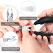 15 Pieces Stainless Steel Ingrown Toenail Tools Set - Nail Clipper Cuticle Cutters Pedicure Kit for Thick Nails (Black) - International Shipping - Buy Online on SooperMarket.com