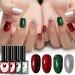 Christmas Gel Nail Polish Set Glitter Red Green Gold Silver 6 Colors Burgundy Dark Red Soak Off LED/UV Lamp Manicure Nail Varnish Sets for Women Nail Art Salon DIY Home - Buy Online on SooperMarket.com