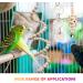 9-Piece Bird Toys Set | Parrot & Budgie Accessories | Cage Rocking Toys & Wooden Platforms for Finches & Lovebirds - Buy Online on SooperMarket.com