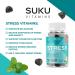 SUKU Vitamins Stress Gummy Supplement Buh Bye Stress Sugar Free Gummies with Lemon Balm L-Theanine GABA Keto Plant-Based Nut-Free Helps with Anxiety and Stress Relief Calm Mood & Stress Support 60 Gummies (30 Day Supply) - Buy Online on SooperMarket.com