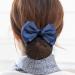 2 Pieces Hair Bowknot Bun Covers | Elastic Mesh Hair Caps for Nurses & Flight Attendants - Shop Internationally! - Buy Online on SooperMarket.com