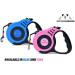 Pets Playground Retractable Dog Lead | Glow in the Dark Reflective Puppy Leash | Long Strong Heavy Duty Blue Lead - 5M - Buy Online on SooperMarket.com
