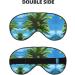 Buy SSIMOO Summer Palm Tree Sleep Mask - Adjustable Breathable Fashionable Eye Mask for Comfortable Sleep | International Shipping Available - Buy Online on SooperMarket.com