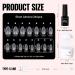 TOMICCA French Nail Extension Kit with Portable Lamp and Glue - 240 Short Almond Nail Tips - DIY Gel Nail Art Tools - Buy Online on SooperMarket.com