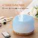500ml Oil Diffuser with 15x10mL Essential Oils | Aromatherapy Diffuser for Large Room | 2 Mist Modes, 4 Timers, 7 Ambient Lights | Waterless Auto Off | Home & Office Aroma Diffuser (Log Color) - Buy Online on SooperMarket.com