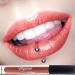Mynena Shimmer Lip Gloss Topper Natural Glossy Finish Liquid Lipstick Moisturizing with Jojoba Oil | Talc-Free Mica-Free Gluten-Free Paraben-Free Vegan | Coral