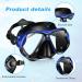 2 Pack Adult Swim Mask with Nose Cover | Anti Fog Tempered Glass Goggles for Diving Snorkeling - Buy Online on SooperMarket.com