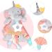WBTY Baby Security Blanket: Super Soft Plush Elephant Cuddle Toy with Teether for Newborn Boys and Girls - Buy Online on SooperMarket.com