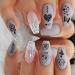 6 Sheets Snake Heart Moon Star Nail Art Sticker Decals for Women DIY Manicure - Geometric Triangle Arrow Nail Decals - Buy Online on SooperMarket.com